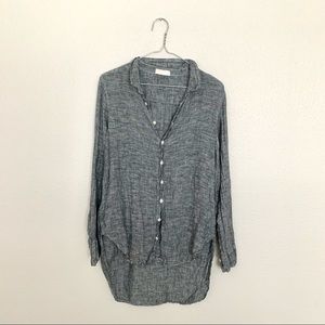 CP Shades Linen Button Front Tunic